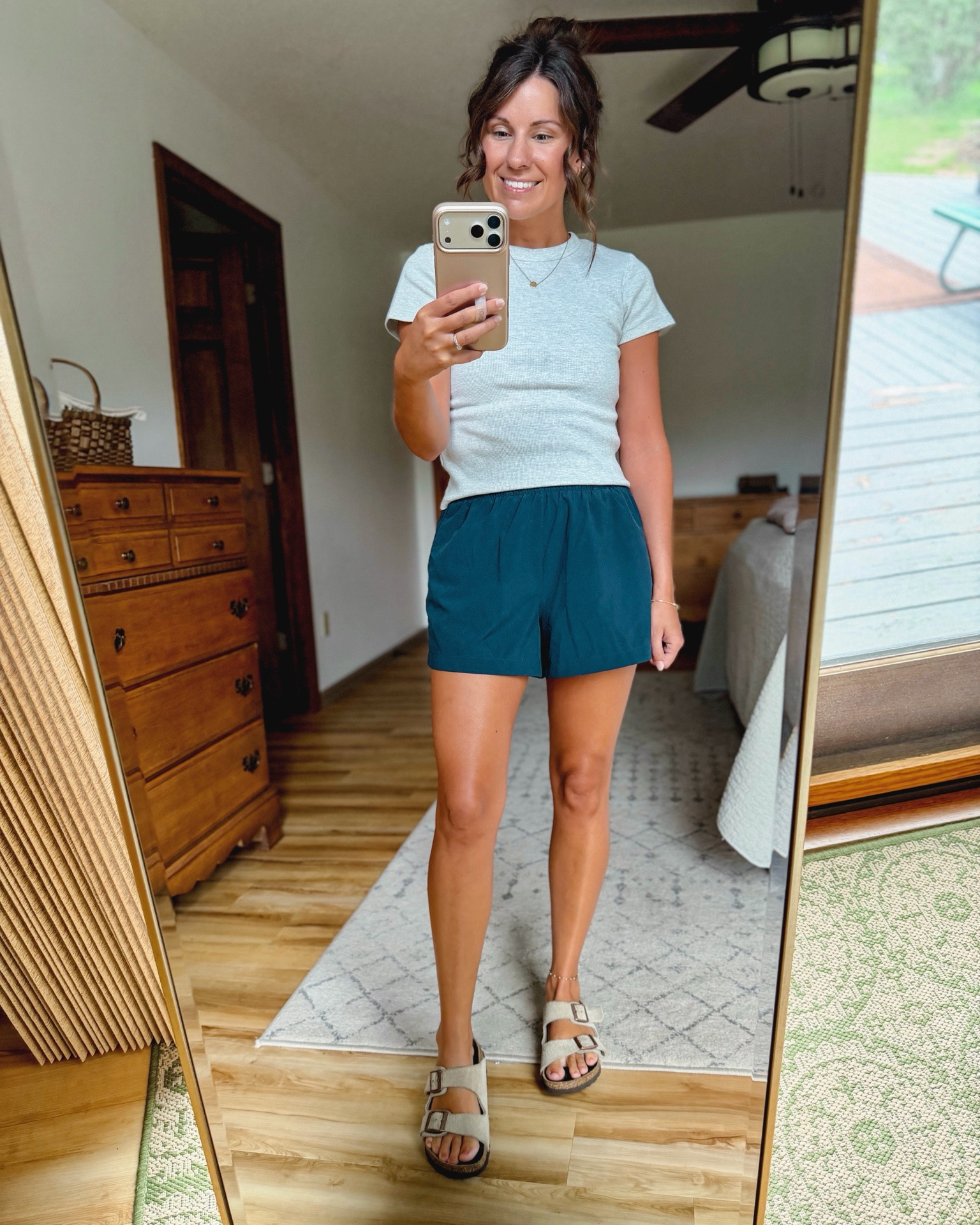 small in my tee and xxs in my athletic shorts (so comfy—built in briefs!) my sandals are size 36.

#LTKPetite #LTKgrwm #LTKootd