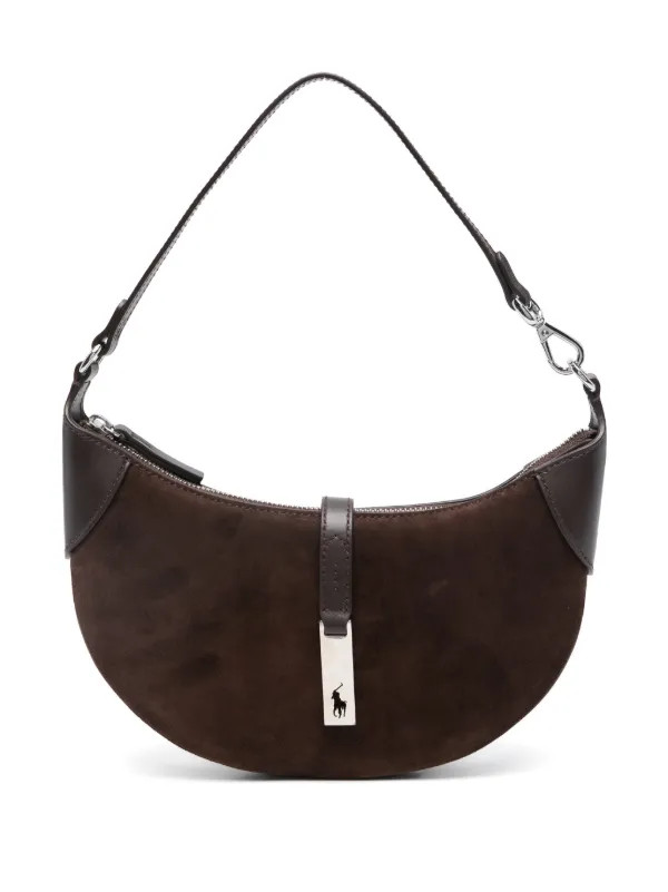 Polo Ralph Lauren Mini Polo ID Suede Shoulder Bag - Farfetch | Farfetch Global