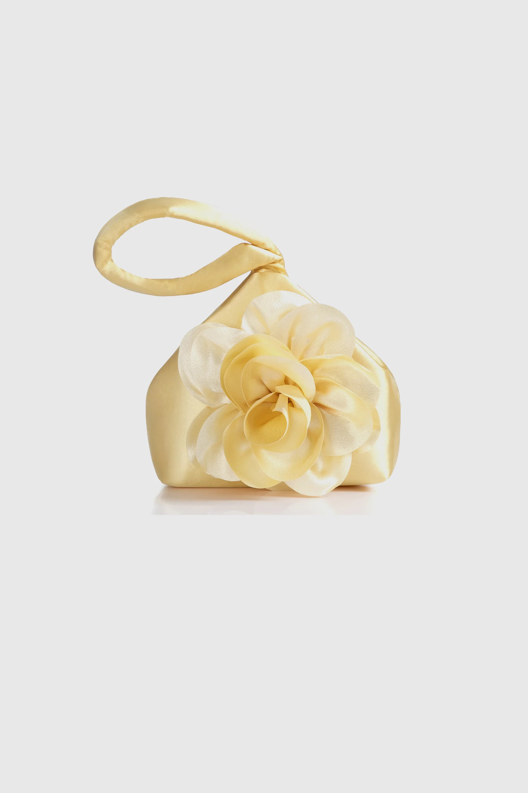 Shop Handbags - Satin Rose Petal Clutch Purse | BABEYOND | BABEYOND