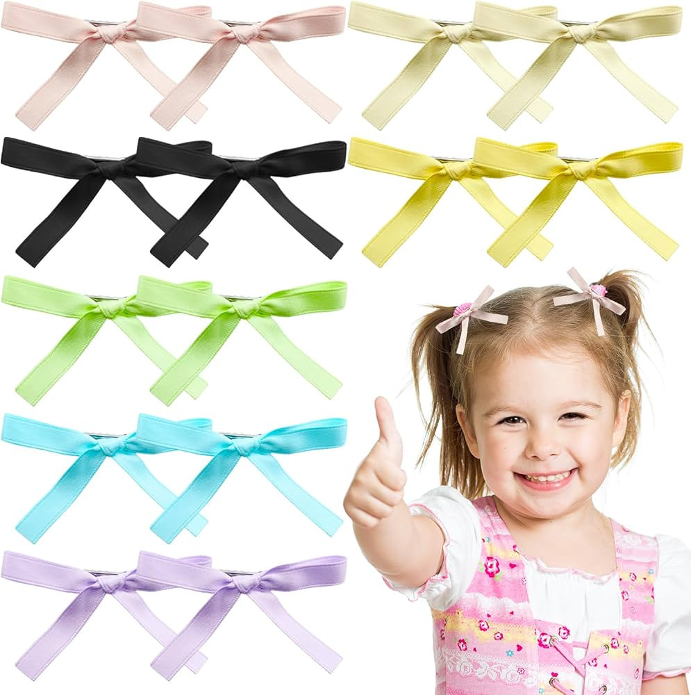 14 Pack Bowknot Hair Clips for Girls Cute Bow Barrettes Alligator Hair Clips Fashion Hairpins Bow... | Amazon (US)
