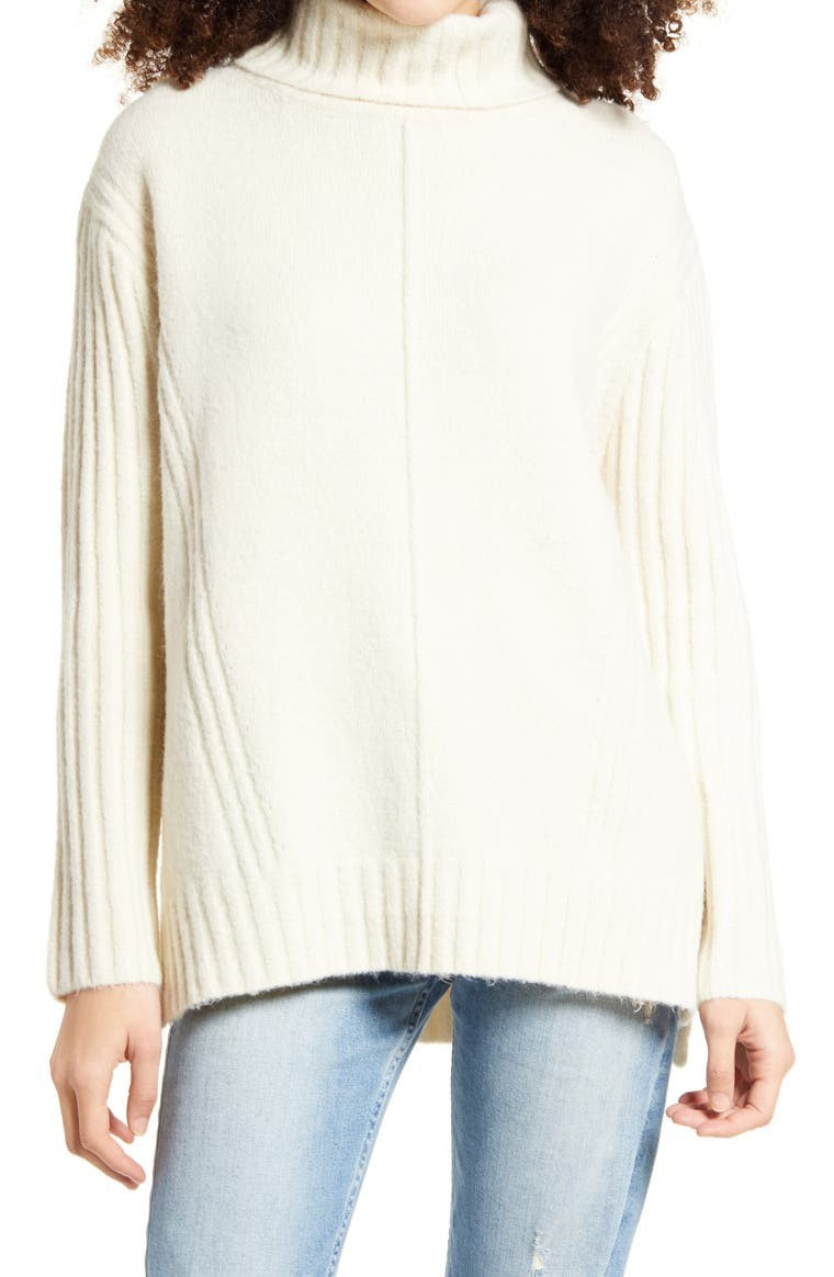 All in Favor Ribbed Turtleneck Sweater | Nordstrom | Nordstrom