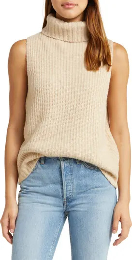 Shay Sleeveless Rib Cowl Neck Sweater | Nordstrom