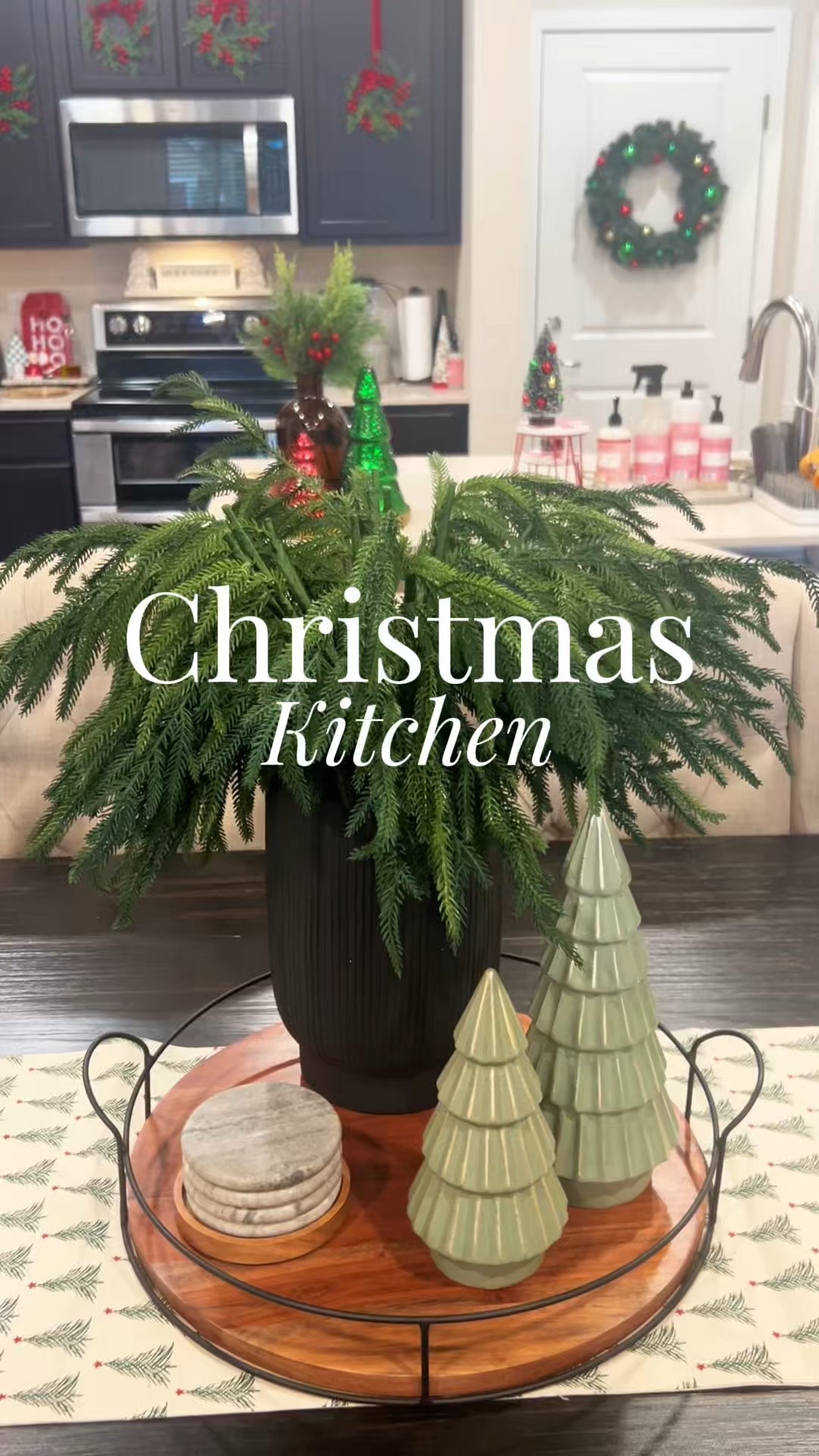 Christmas Kitchen Decor | Cozy Traditional Holiday Style

I styled my kitchen with traditional Christmas decor featuring classic red, green, white, and gold accents for a cozy, nostalgic holiday look. From festive kitchen countertops and shelves to timeless Christmas accents, this space feels warm, inviting, and perfect for the holiday season.

All of these affordable Christmas kitchen decor finds are linked here—easy to recreate and perfect for anyone decorating a classic Christmas kitchen on a budget. These pieces work beautifully for everyday holiday living, baking days, and Christmas hosting.

🎄 Shop my Christmas kitchen decor below
Save this for holiday kitchen decorating inspiration

#christmaskitchendecor #christmaskitchen #holidaykitchendecor
#traditionalchristmasdecor #cozychristmas #classicchristmas
#vintagechristmasdecor #redandgreenchristmas #festivekitchen
#christmashomedecor #holidayhome #seasonaldecor
#affordablechristmasdecor #ltkcreator
#homedecorfinds #homemaking #momlife

#LTKSeasonal #LTKHoliday #LTKHome