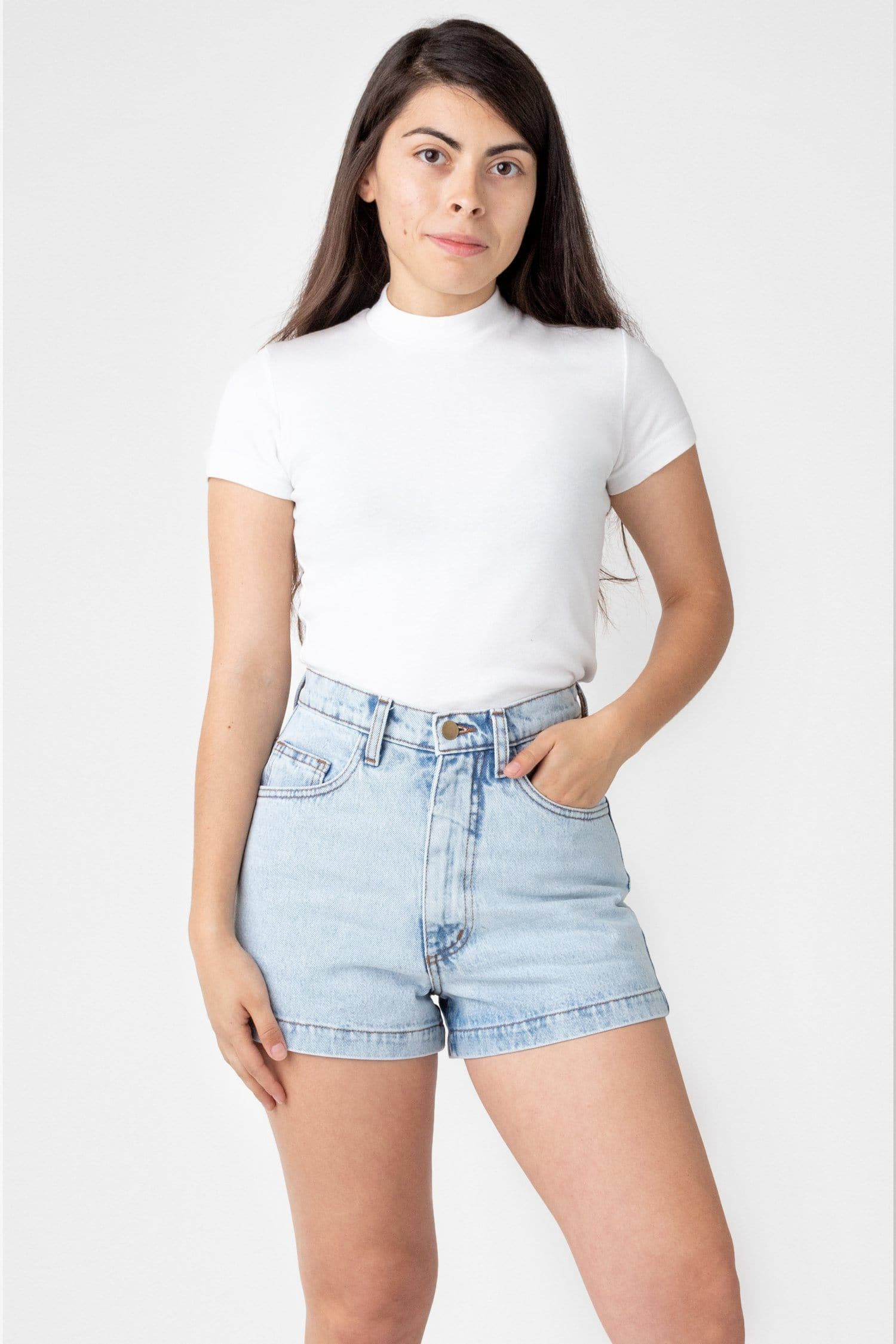RDNW04 - Denim Loose Short - Vintage Light Wash / 29 | Los Angeles Apparel