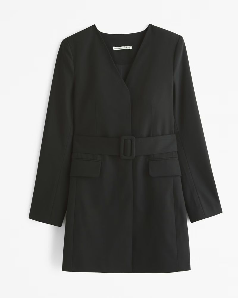 Belted Blazer Mini Dress | Abercrombie & Fitch (US)