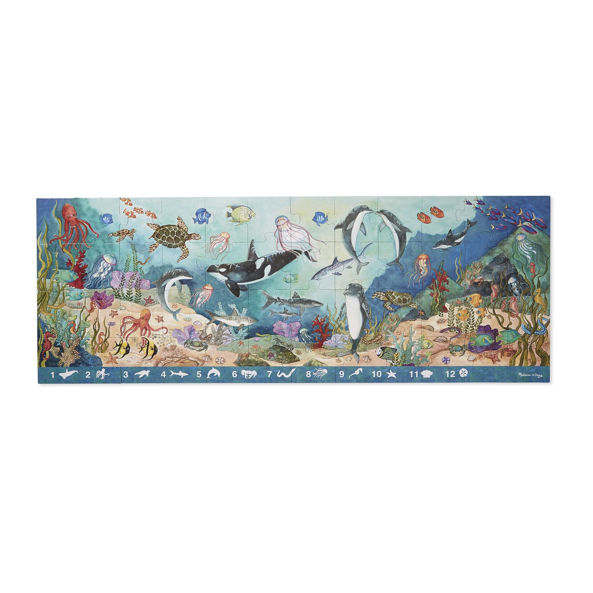 Beneath the Waves Search & Find Floor Puzzle - 48 pieces | Melissa and Doug