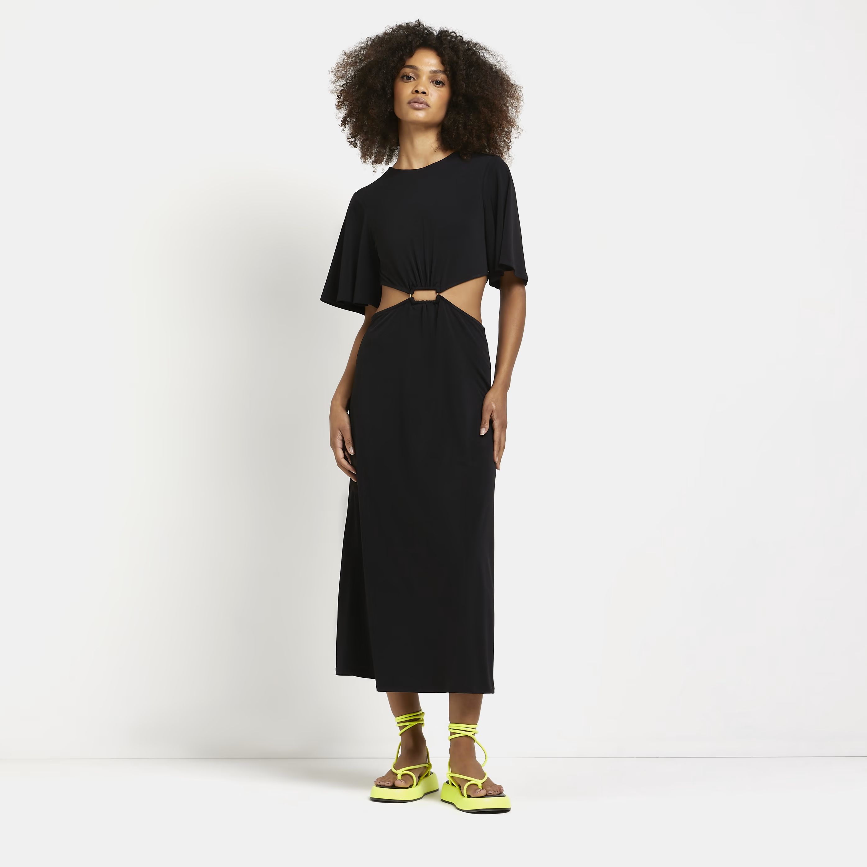 River Island Womens Black Cut Out Maxi Dress | River Island (UK & IE)