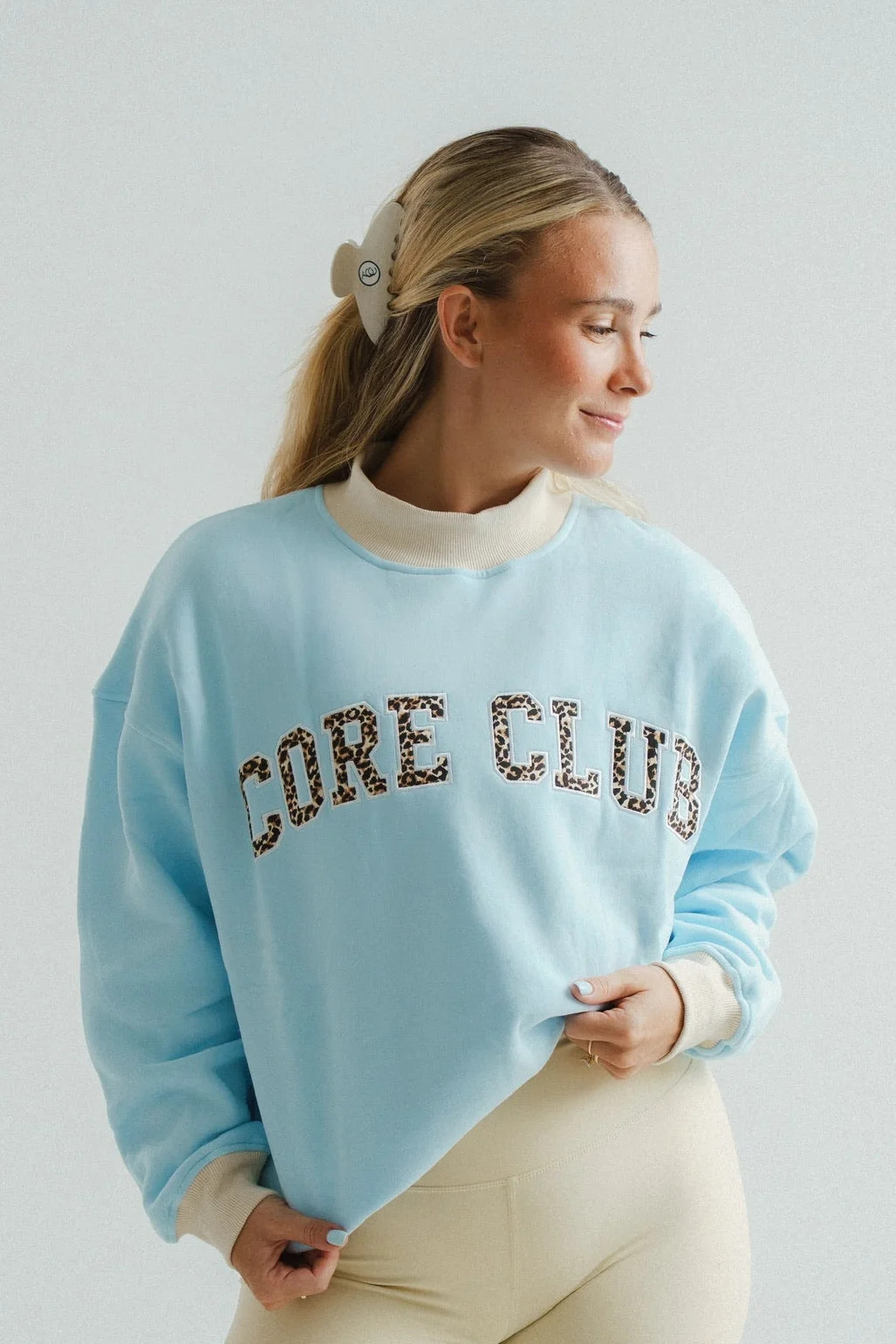 TCC Core Club Mockneck Sweatshirt Blue Lagoon / XS | Shop The Core Club