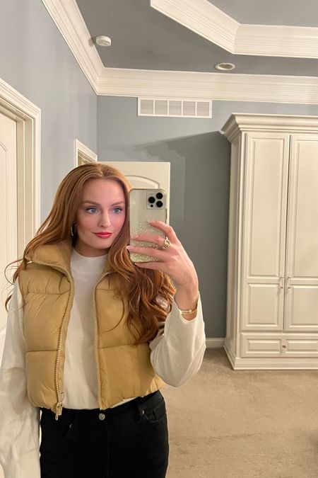 Casual look from Amazon🤍 Top and puffer vest fit true to size. I’m wearing a medium in both. 

Puffer vest - winter style - winter fashion - Amazon finds - mock neck top - neutral style - casual style - winter outfit - Amazon fashion - Amazon style - under $50 - fashion under $50 - Valentine’s Day gift - casual outfit - everyday style - street style - travel style - ski trip  - gift guide - business casual 

#LTKSeasonal #LTKstyletip #LTKfindsunder50