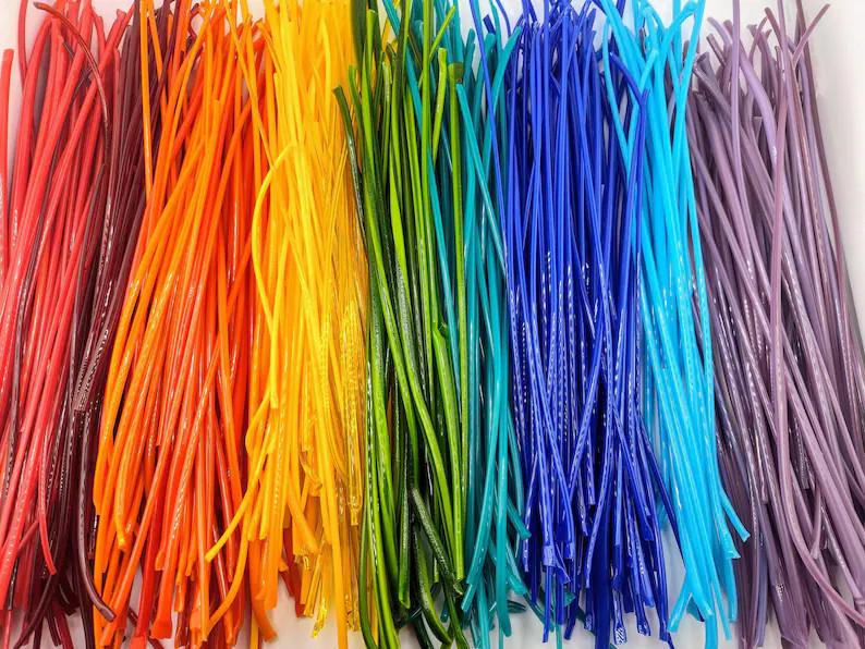 COE90 Rainbow Mix Sticks Vitrigraph Pack 3 Oz Package - Etsy | Etsy (US)