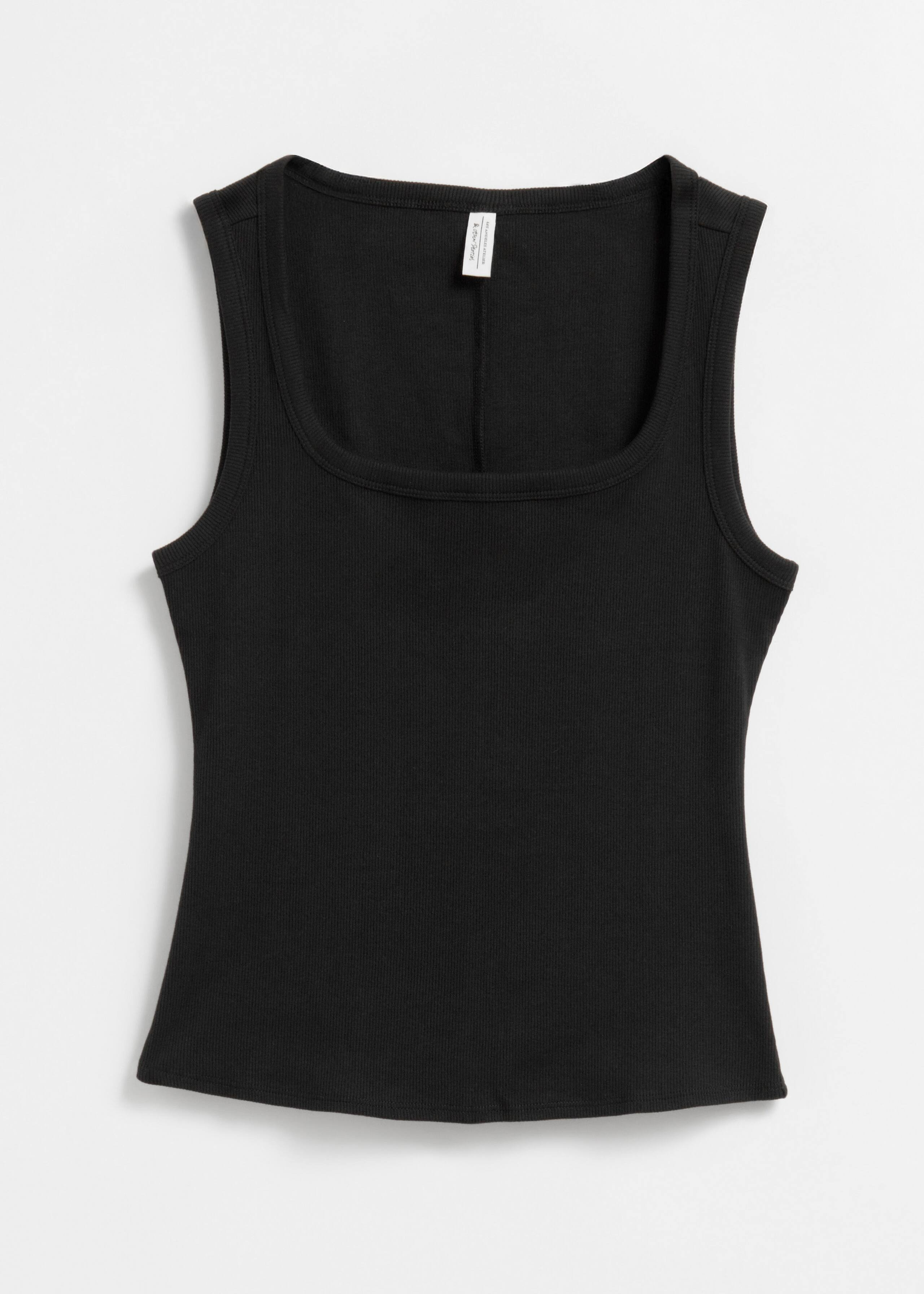 Ribbed Tank Top - Black - Sleeveless tops - & Other Stories GB | & Other Stories UK
