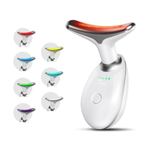 Facial Beauty Device, Based on Triple Action LED, Thermal, and Vibration Technologies for Skin Care, Facial Skin Care Tools, 7 Color Led Face and Neck Beauty Device for Home Use | Amazon (US)