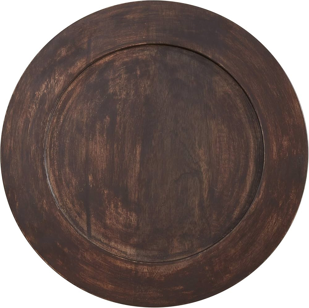 Dark Wood Charger Plates (Set of 4) | Amazon (US)