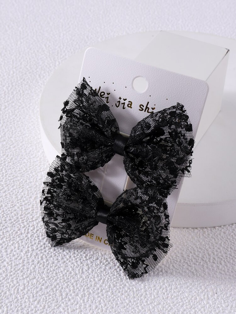 2pcs Toddler Girls Bow Knot Hair Clip | SHEIN