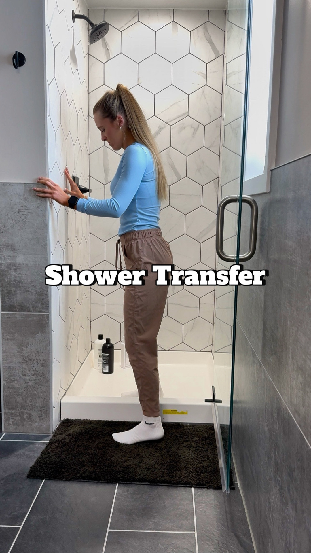Need to simulate a safe shower transfer in a controlled environment?

Use cones to simulate hip flexion, wide step, safety awareness, motor planning, foot clearance, and dynamic balance. 

#LTKdayinmylife #LTKvlog #LTKstorytime