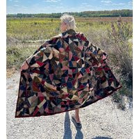 Gorgeous Jewel Tones Antique Crazy Quilt Coat | Etsy (US)