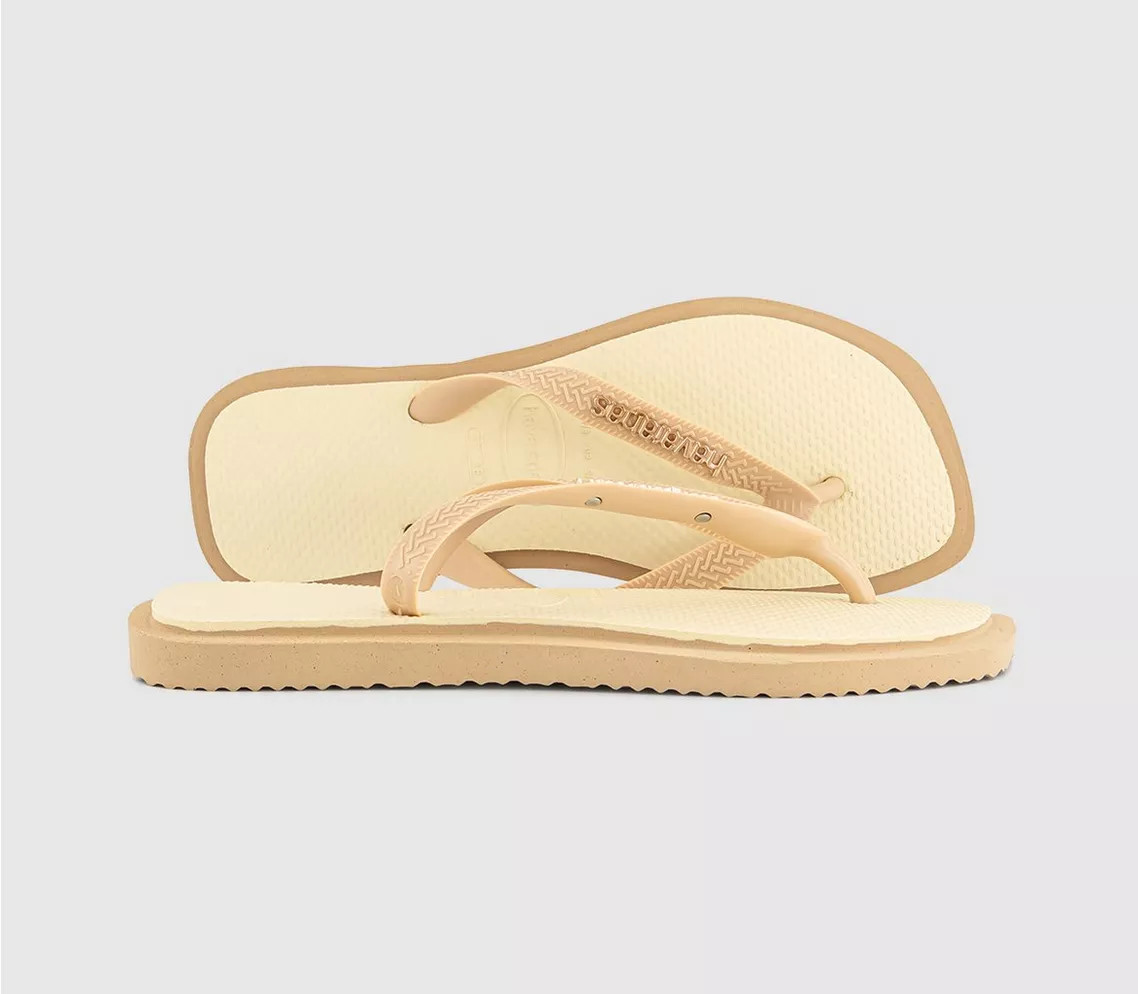Havaianas Top Square Fusion Flip Flops Golden - Women’s Sandals | Office Shoes (UK)