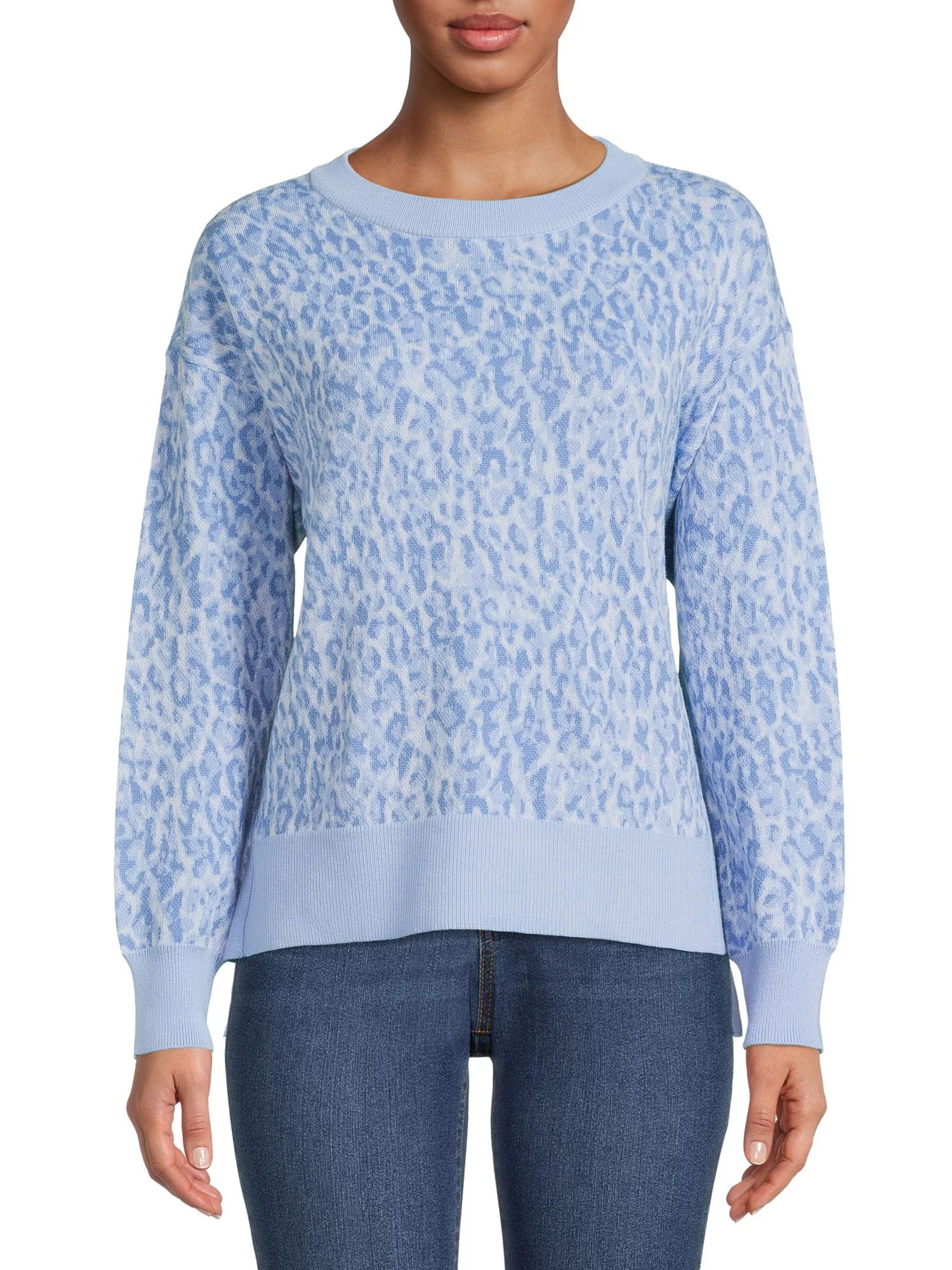 Time and Tru Women's Long Sleeve Fashion Sweater, Lightweight - Walmart.com | Walmart (US)