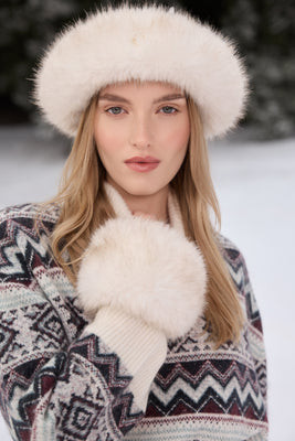 Faux Fur Cuff (Cream) | Holland Cooper