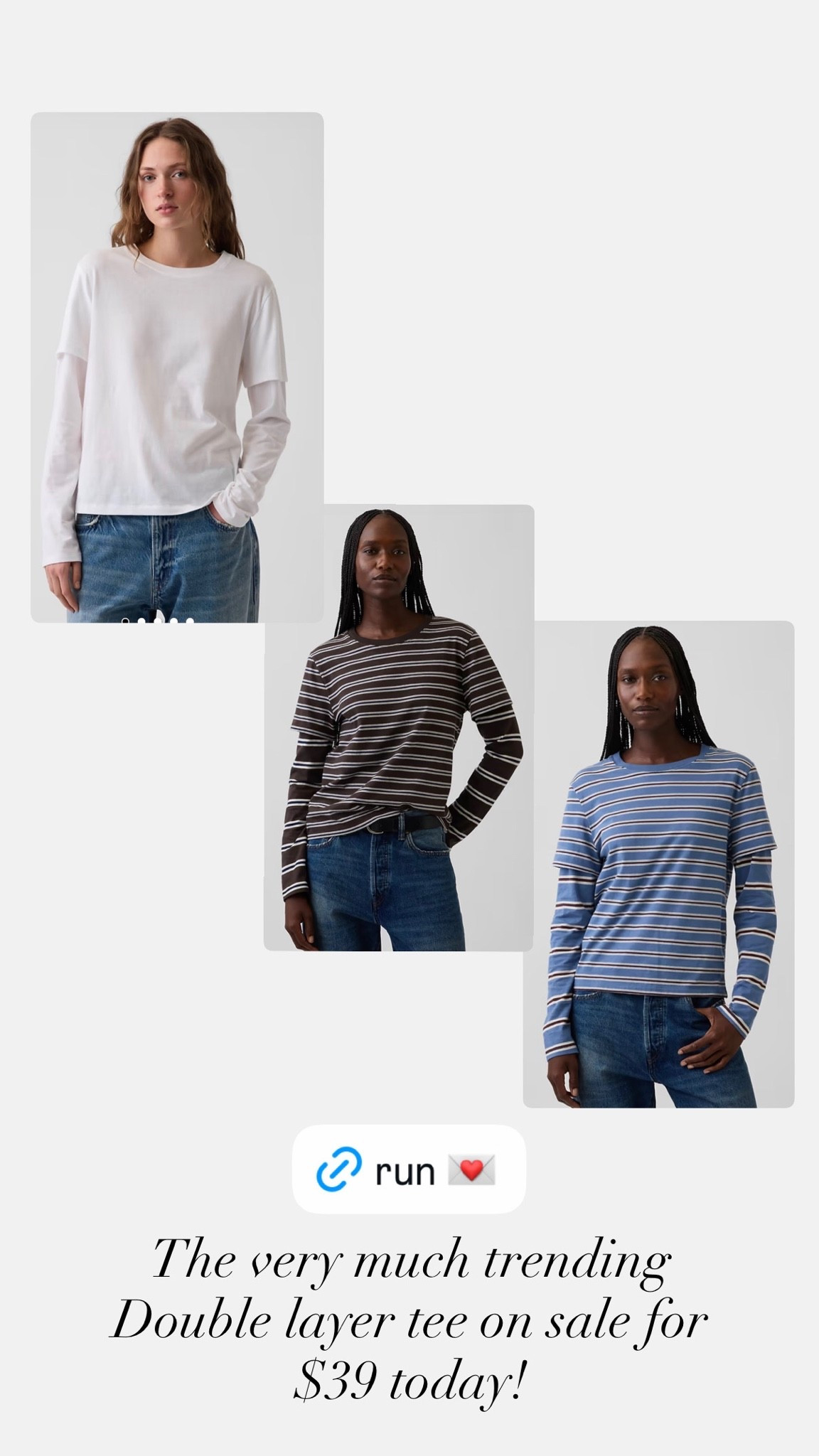 The best selling double layer tee on sale today at gap for $39 — daily edit cover from Found by Em