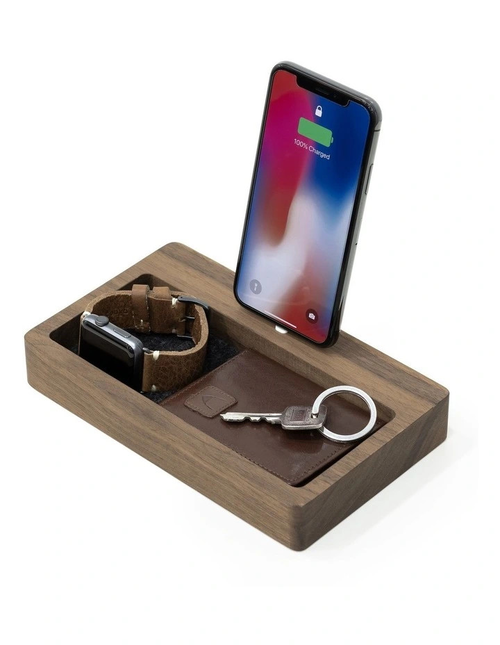 iPhone Dock Organiser Walnut | Myer