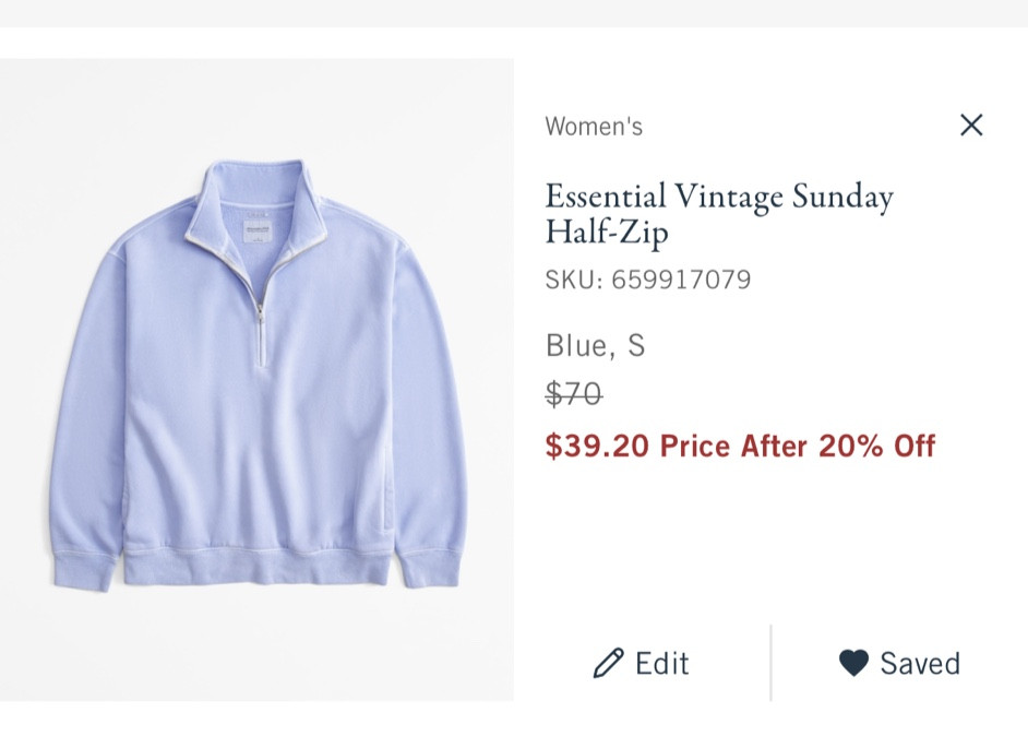 Abercrombie sale!

#LTKGiftGuide #LTKHoliday #LTKSaleAlert