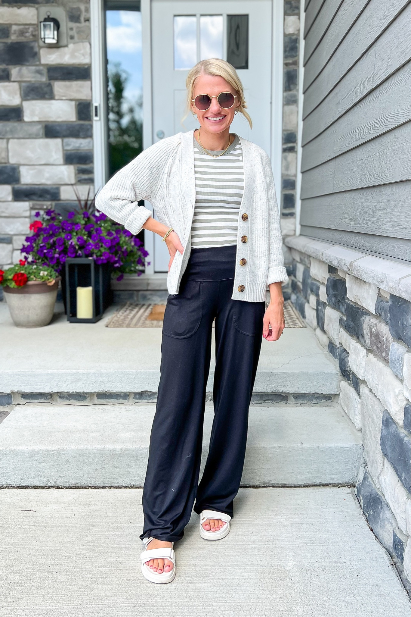 What I wore this week! Mom outfit idea. Top- xs || cardigan- xsmall || pants- xsmall 

#LTKFindsUnder50 #LTKStyleTip #LTKSeasonal