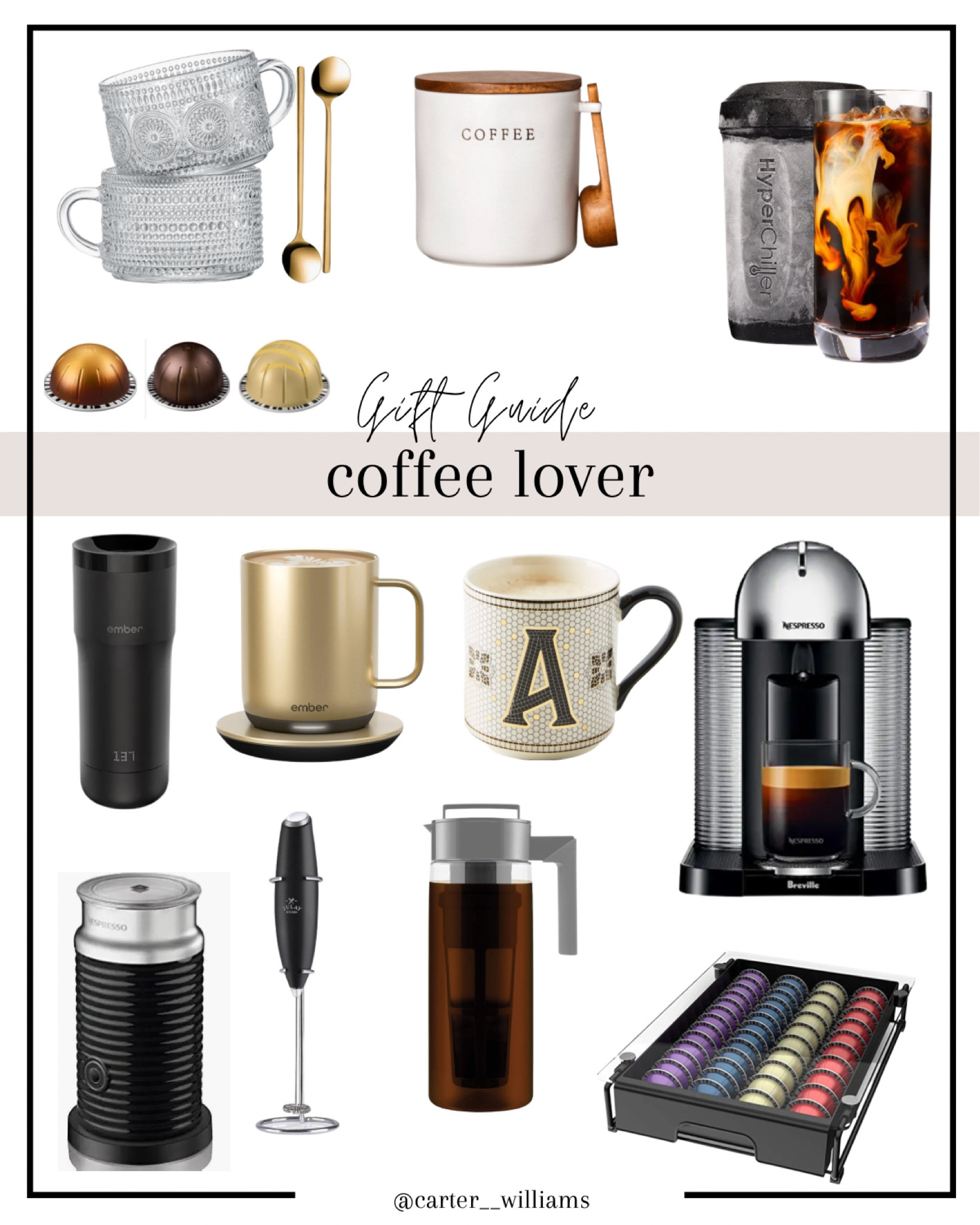 Gift guide for the coffee lover ☕️ 


#christmas #giftidea #nespresso #embermug #frother #milksteamer #coffeemug #coldbrew

#LTKGiftGuide #LTKHoliday #LTKhome