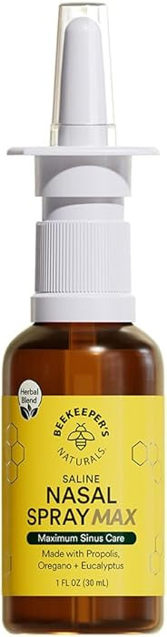 Beekeeper's Naturals Propolis Nasal Rinse Spray Max, Relief for Adults w/Eucalyptus, Oregano & Sa... | Amazon (US)