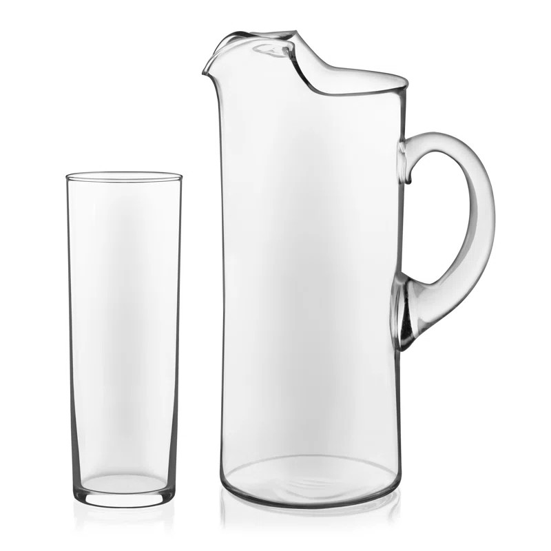 Modern Bar Libbey Boozy Brunch Entertaining Set with 6 Highball Glasses and Pitcher | Wayfair North America
