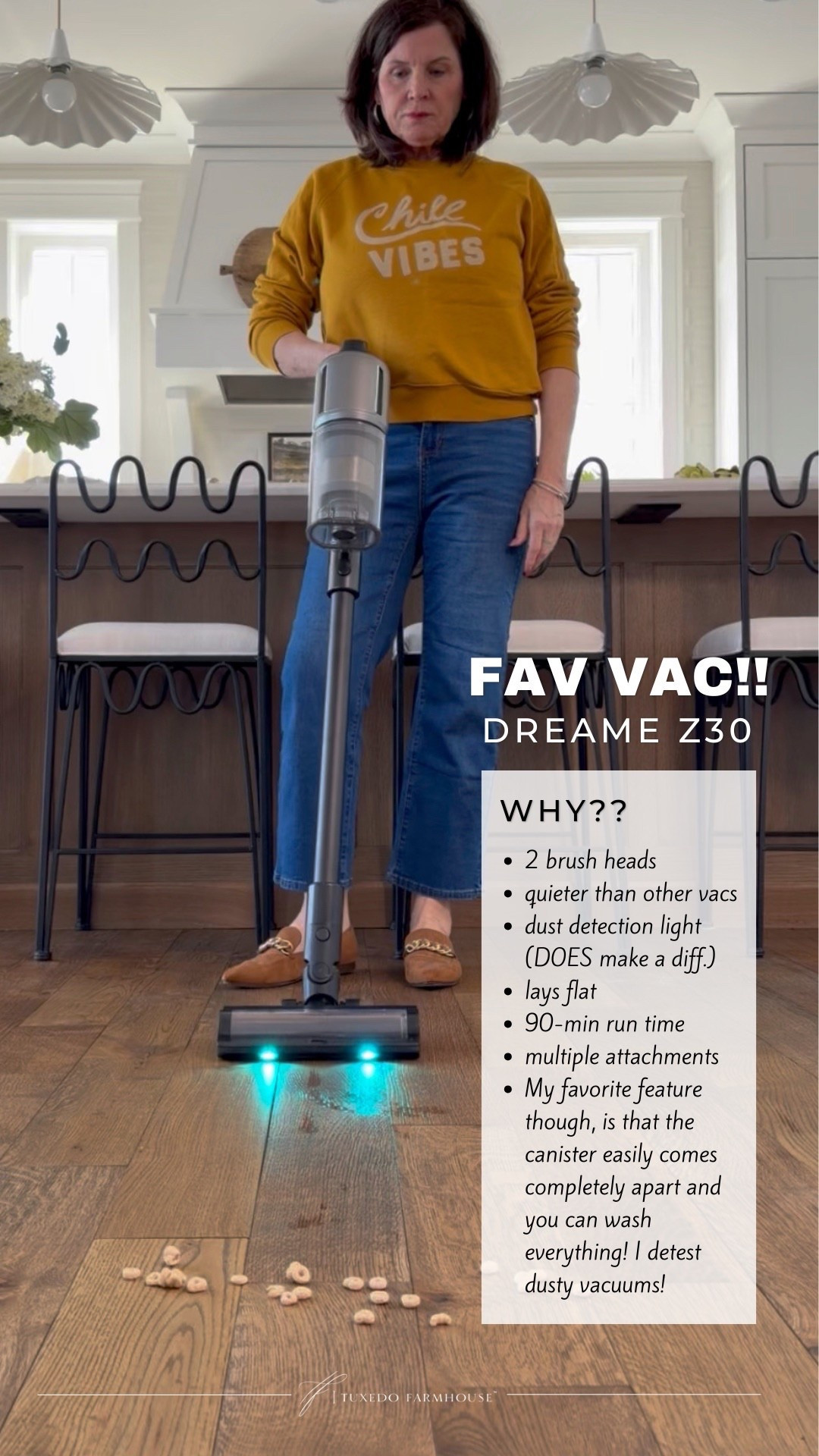 My favorite vacuum is on the Amazon Big Spring Sale!!

I have tried many a vac in my day! I’ve had the Dreame Z30 stick vacuum for several years and it is definitely my favorite. 

My Favorite Features — 2 brush heads (carpet & hard surface), quieter than other vacs, dust detection light (that DOES make a difference), lays flat, 90-min run time, multiple attachments. My favorite feature though, is that the canister easily comes completely apart and you can wash everything! I detest dusty vacuums!

#founditonamazon


#LTKSaleAlert #LTKHome #LTKdayinmylife