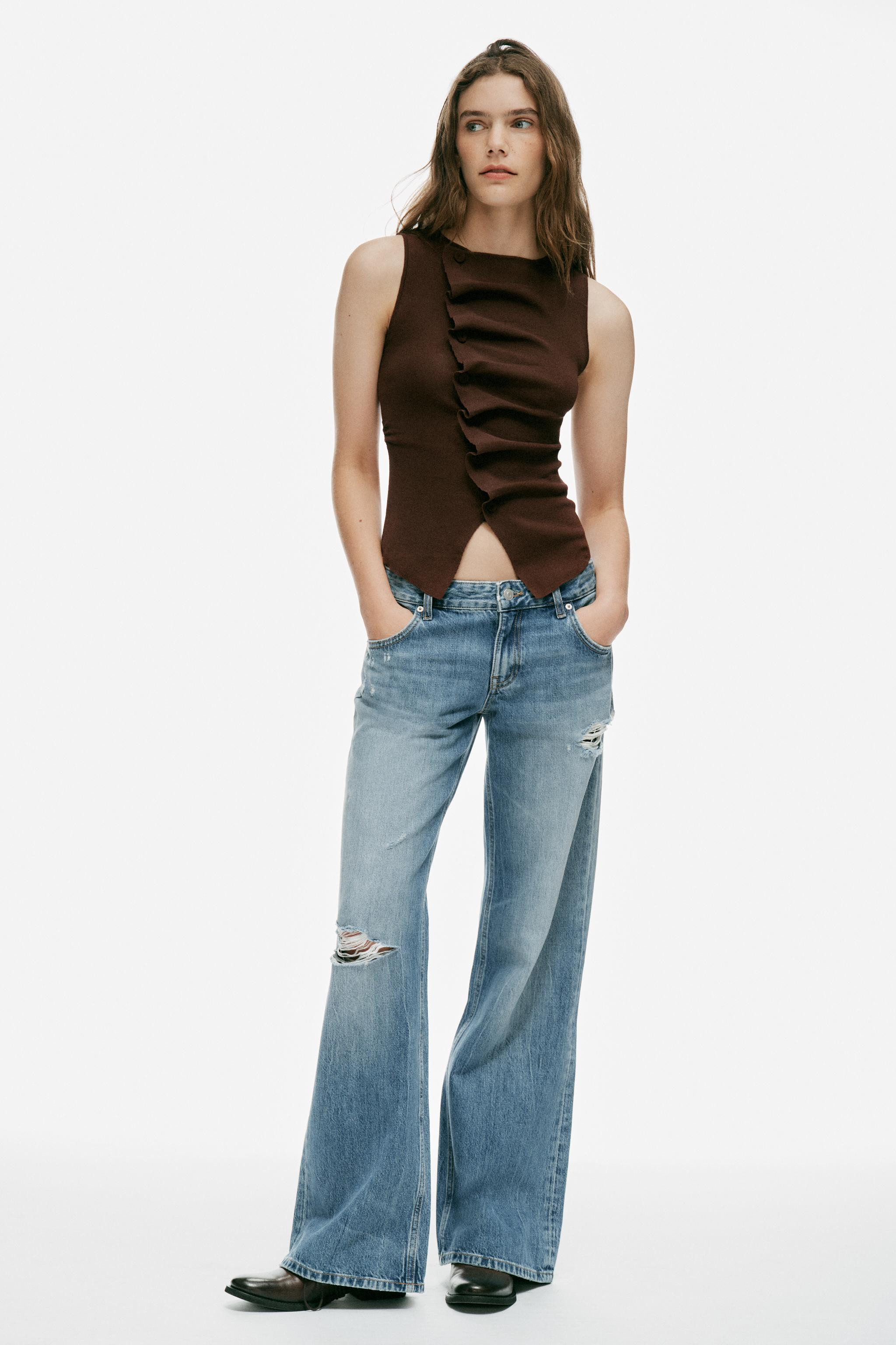 DRAPED KNIT TOP | Zara US