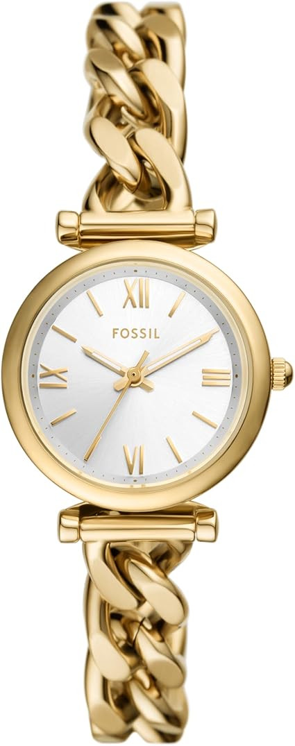 Fossil Women's Carlie Quartz Stainless Steel Three-Hand Watch | Amazon (US)