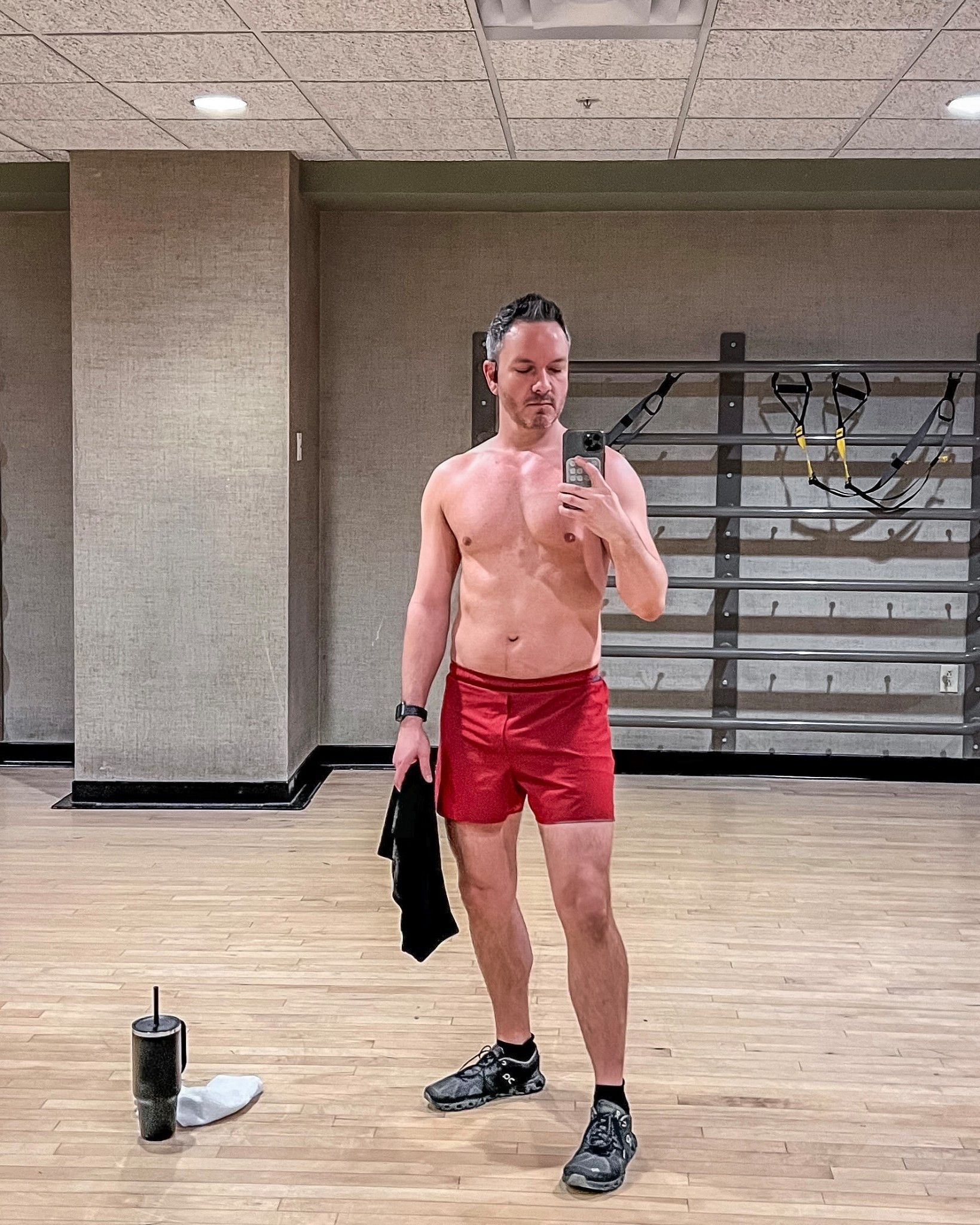 Love some red workout shorts to help boost the energy of the day! @lululemon 

#LTKMens #LTKActive #LTKootd
