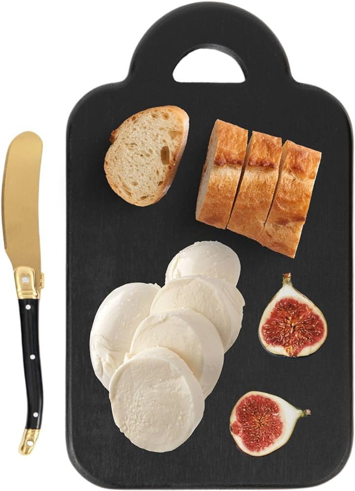 The Bamboo Abode Mini Cheese Board With Knife, Small Charcuterie Board, Stocking Stuffer, Unique ... | Amazon (US)