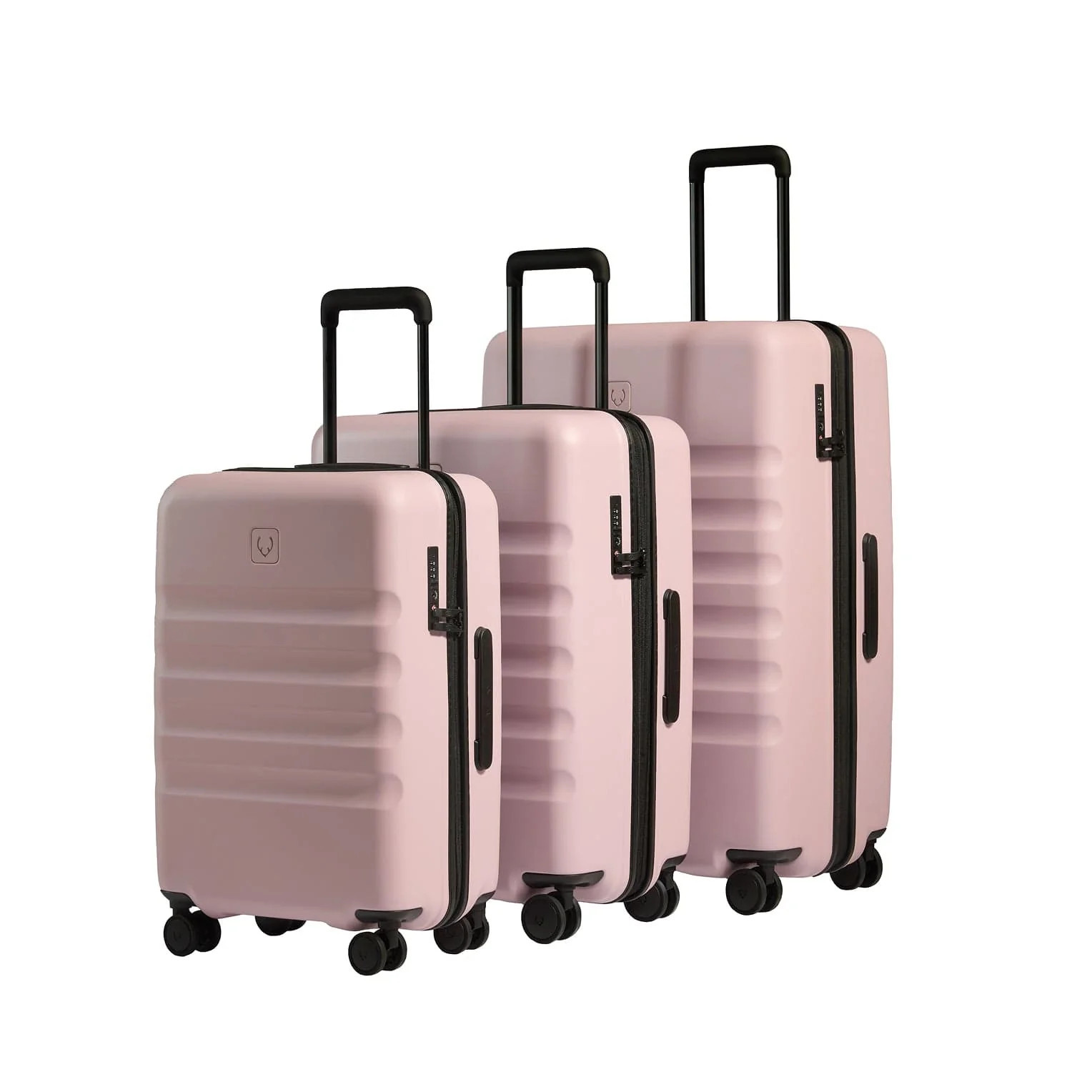 Antler Large Carry-on Luggage Set In Moorland Pink - Icon Stripe | Antler USA