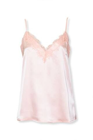 Satin Eyelash Lace-Trim Cami | Forever 21 (US)