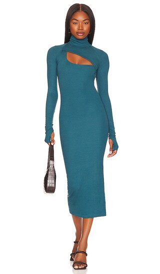 ALIX NYC Clarkson Midi Dress in Teal. - size XS (also in S) | Revolve Clothing (Global)