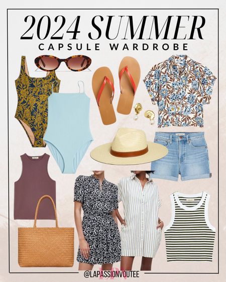 Unveil your summer style manifesto with this 2024 Capsule Wardrobe. Embrace a harmonious blend of versatility and refinement, curated for the fashion-forward individual. Elevate your look with carefully selected essentials designed to transcend trends and inspire confidence. Experience the essence of effortless chic with every impeccably crafted piece.

#LTKstyletip #LTKSeasonal