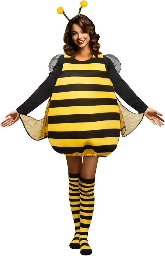 HOMELEX Bumble Bee Costume for Women Funny Animal Halloween Adult Costumes | Amazon (US)