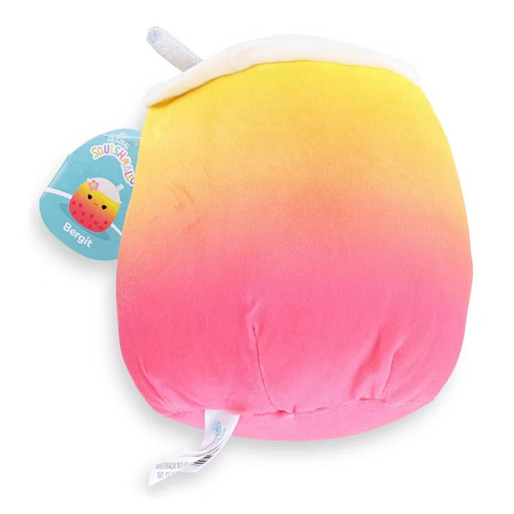 Squishmallows 8 Inch Plush | Bergit the Orange Boba Drink | Target