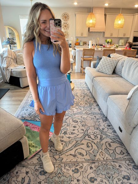 Casual and SO cute! This look from Free People is to die for 😍 I’m wearing a Medium! 

This romper is smocked, shorts are so flowy and comfortable! 

#LTKActive #LTKFindsUnder100 #LTKStyleTip