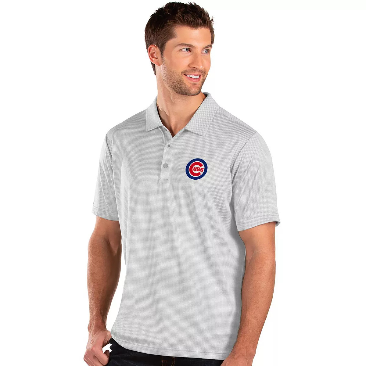 Men's Antigua Chicago Cubs White Balance Polo | Kohl's
