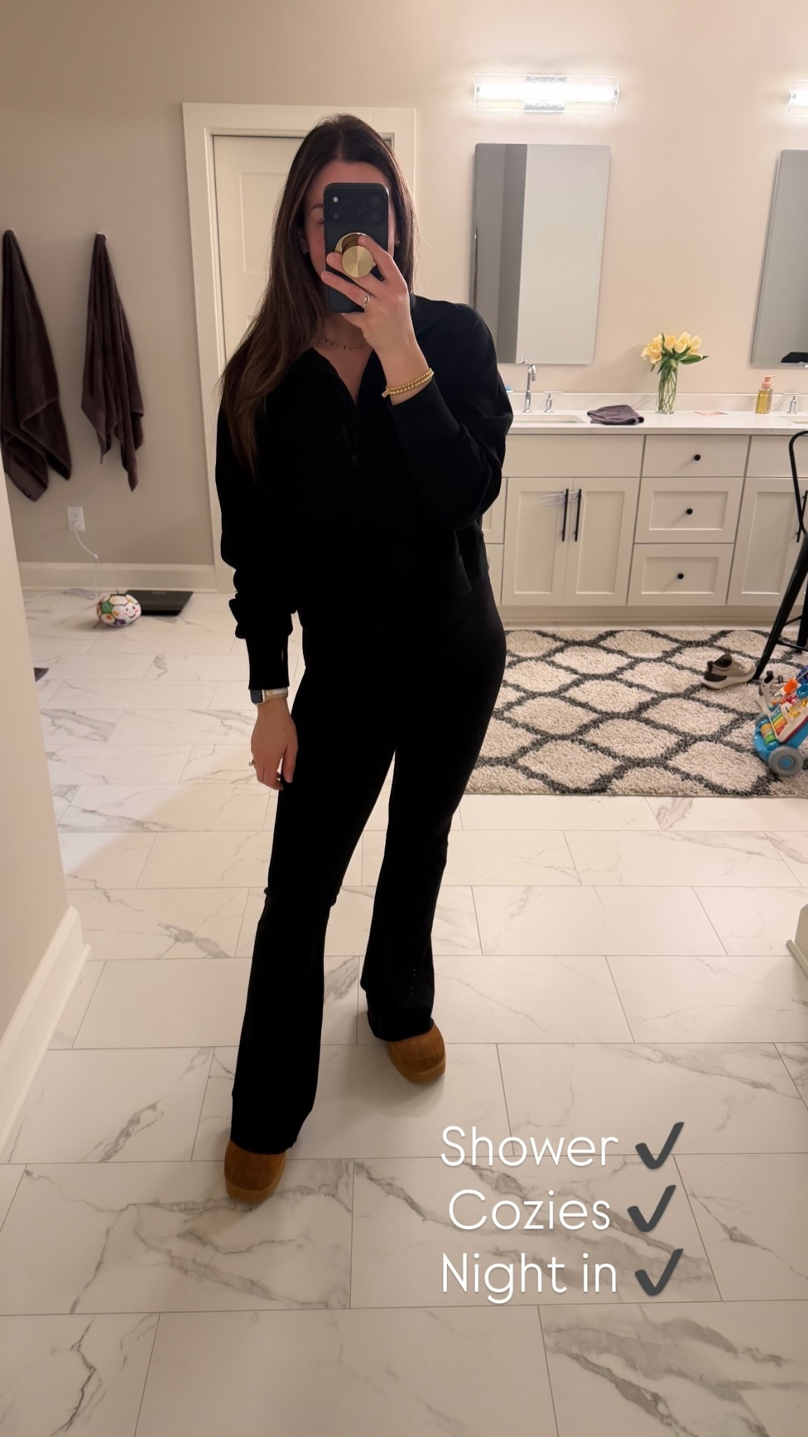 Shower ✔️
Cozies ✔️
Night in ✔️