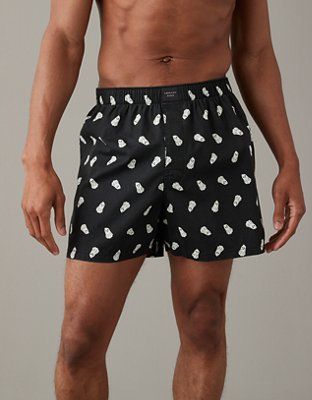 AEO Glow-In-The-Dark Ghosts Stretch Boxer Short | American Eagle Outfitters (US & CA)