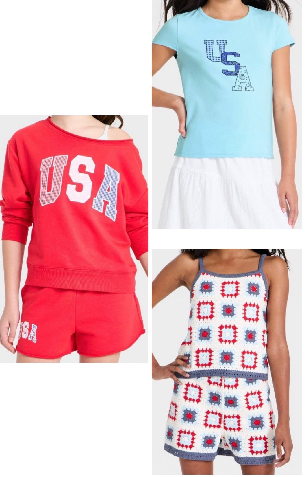 New USA girl’s fashion st Target 

Red white and blue. Graphic. Memorial Day. 4th of July. Tween. Girl. Kids  

#LTKSeasonal #LTKKids