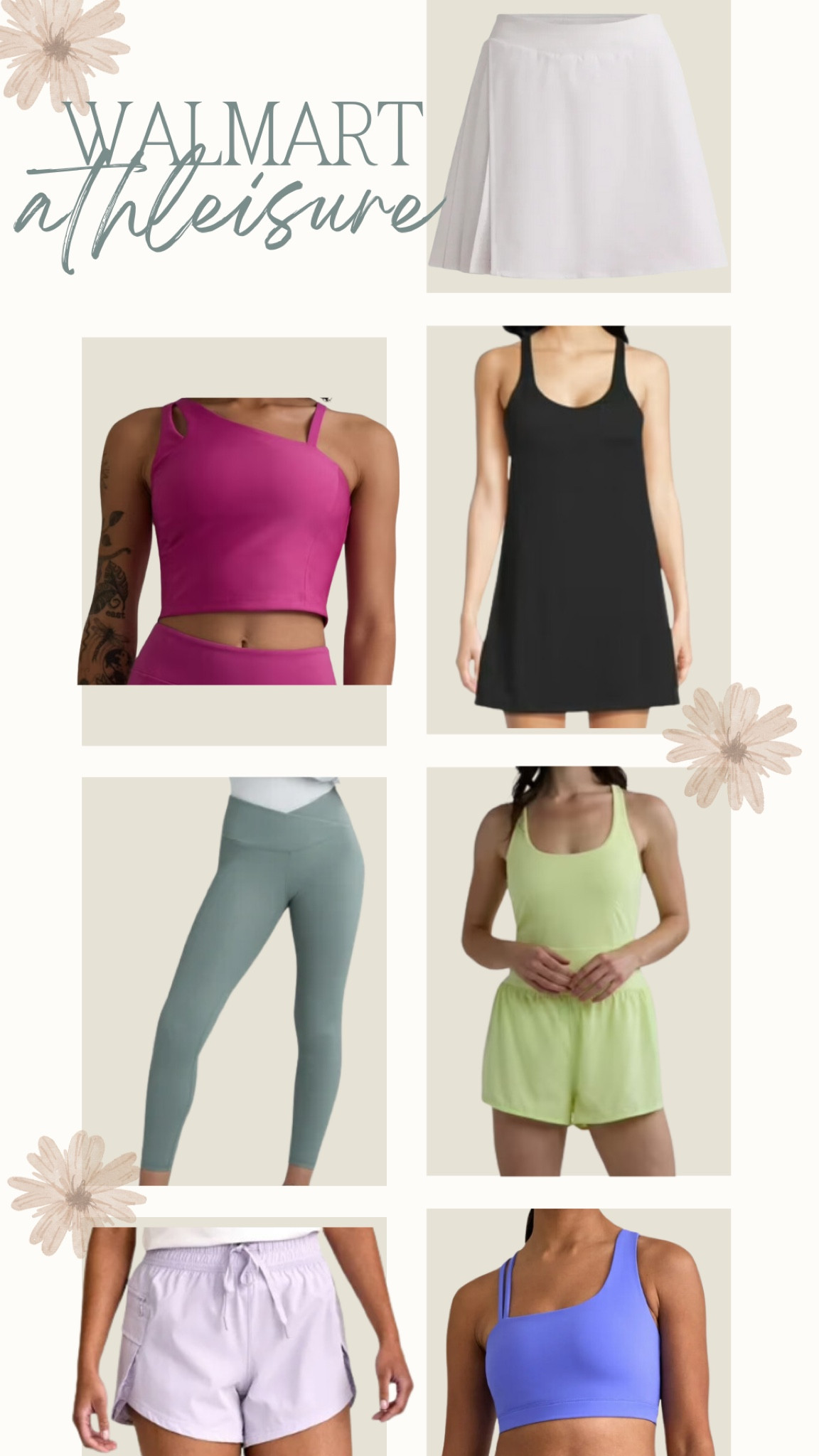 Walmart athleisure finds! 

THEBLOOMINGNEST workout tank top leggings shorts athletic dress romper 

#LTKFitness #LTKSeasonal #LTKActive