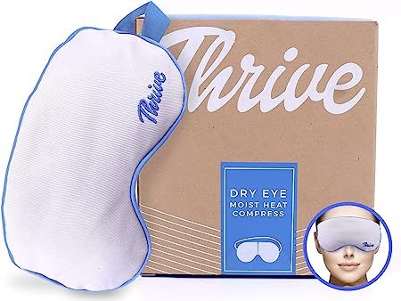 Thrive Heated Eye Masks for Dry Eyes (Gray) –Weighted, Microwave Cold & Hot Eye Mask for Stye T... | Amazon (US)