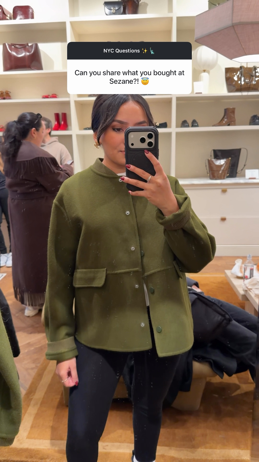 Green jacket sized up to a 38 - wanted an oversized fit 
Leopard pants size 36 

#LTKPetite #LTKGiftGuide #LTKHoliday