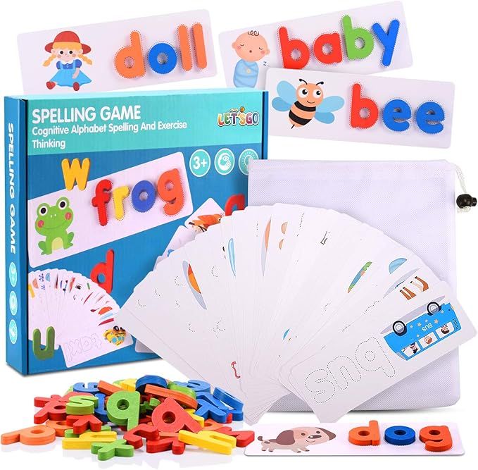 Sight Words Spelling Games for Kids, ABC Learning Toys for Toddlers Kids Boys Girls Age 3 4 5 6 7... | Amazon (US)
